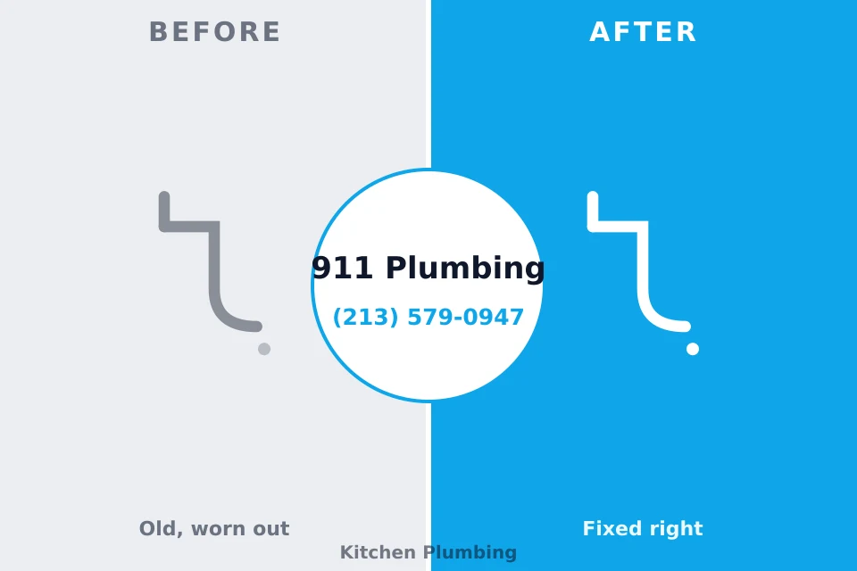 Before and after: plumbing company Freedom, PA